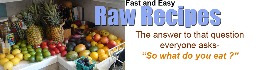 Picture of my kitchen. This is what I eat- all raw fruits and vegetables. No cooking, easy fast preparation. Mainly all blender food.