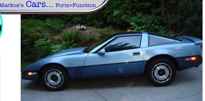 1979 black Corvette Stingray, one of Markus's cars