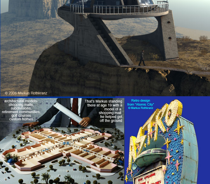 Markus design of mesa house for Atomic City. Wouldn't it be cool to have a house on top of a plateau in Monument Valley