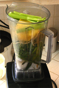 coconut vegetable fast easy blender drink