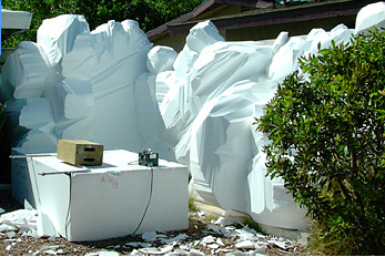 carving foam with hotwire hot-wire