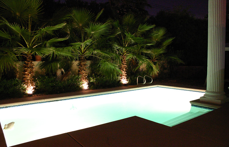 Even the night landscape lighting is powered by energy stored during the daytime from sunlight!