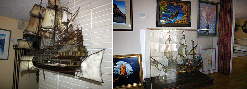 ship models and paintings