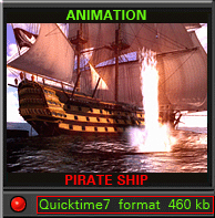 c4d pirate ship rendered and animated with cinema 4d