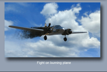 fight on burning plane alpha map texture map demo video clip