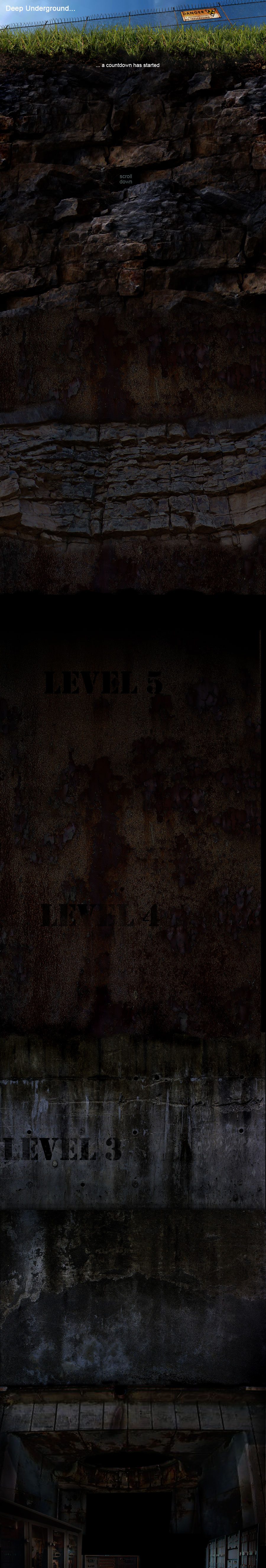 Ground Zero- the countdown has begun. Deep underground, a countdown has started. The cold war is hot again